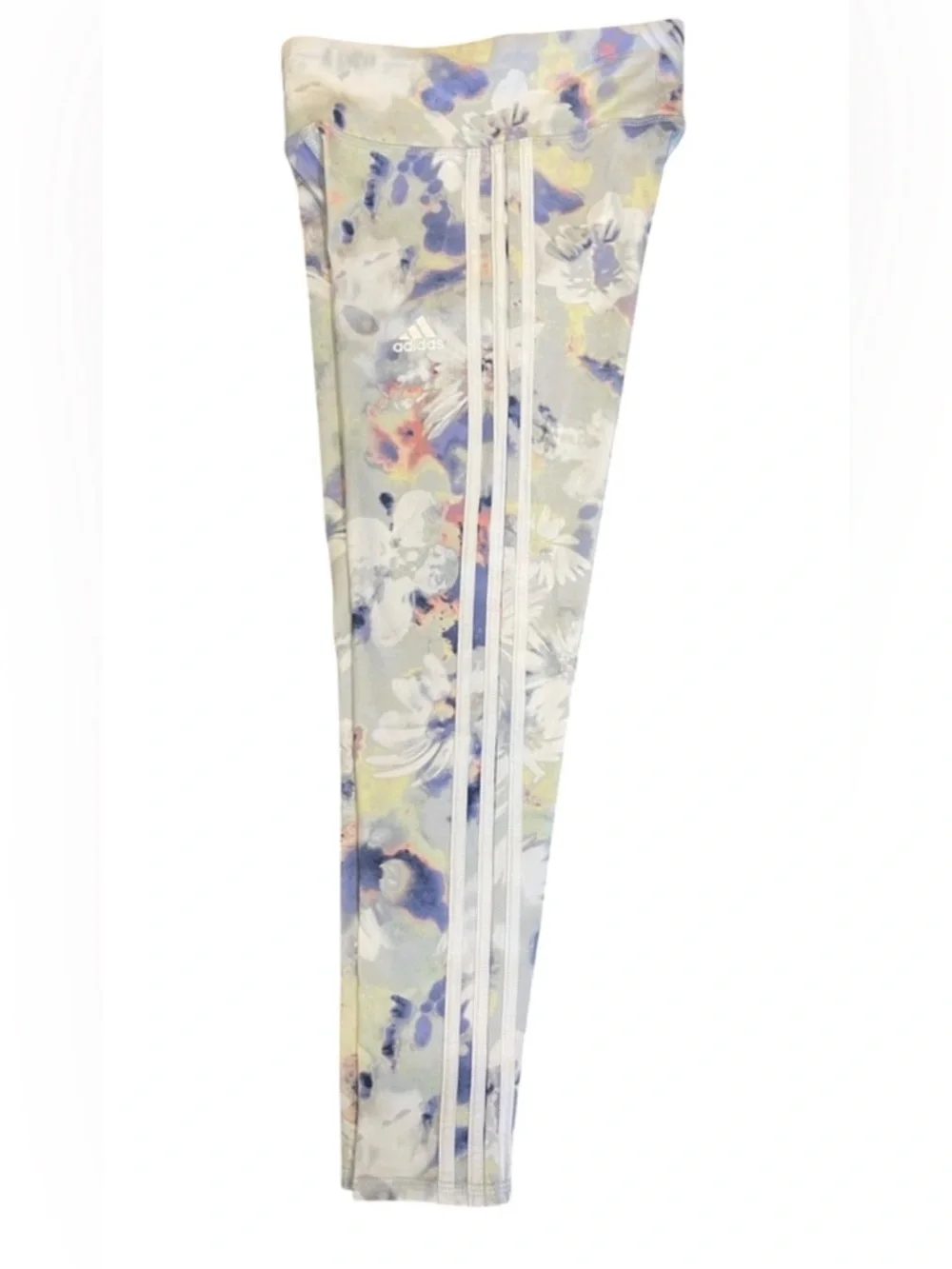 Adidas Girls Printed Leggings – Size M (10/12) NWT